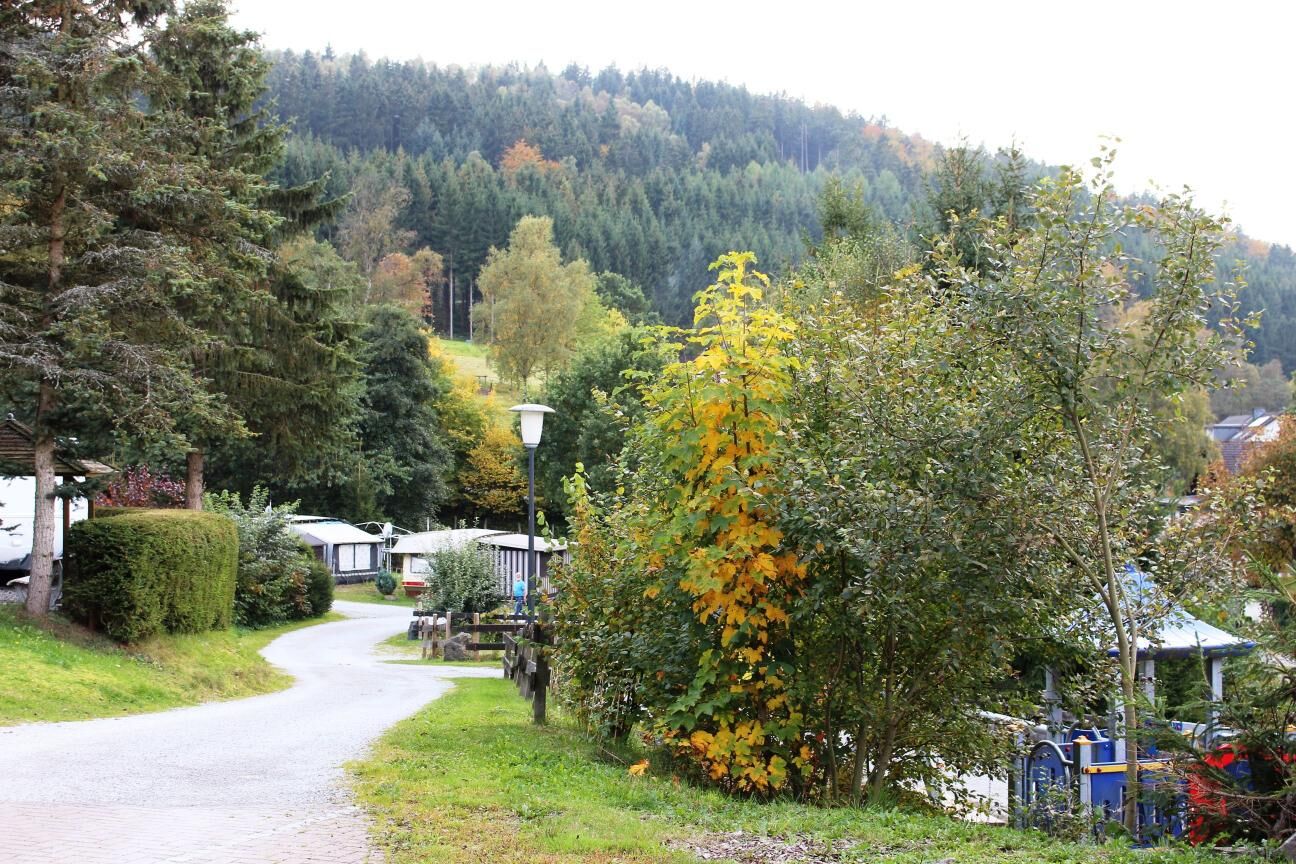 Camping im Herbst - Campingplatz Ahretal